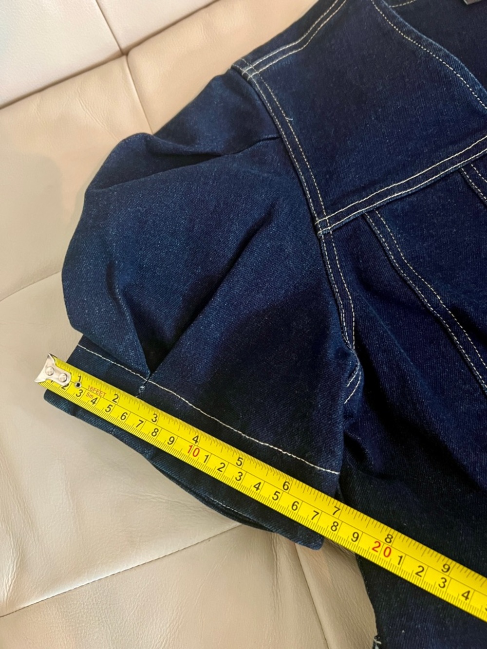 Vici Timko Waist Tie Denim Mini Dress in Dark Blue - Picture 15 of 16